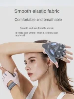 FlexElevate Reflective Strip Half Finger Yoga Gloves