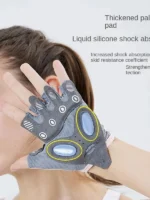 FlexElevate Reflective Strip Half Finger Yoga Gloves