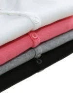 Flexelevate Autumn Ribbed Button-Up Long Sleeve Top