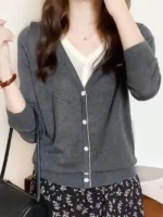 FlexElevate 2023 Spring and Autumn Leisure Knitted Cardigan