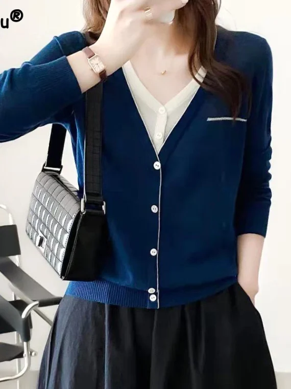 FlexElevate 2023 Spring and Autumn Leisure Knitted Cardigan