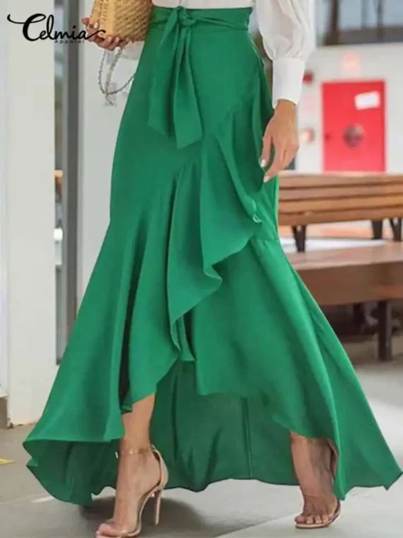 FlexElevate Fishtail High Waist Maxi Skirt