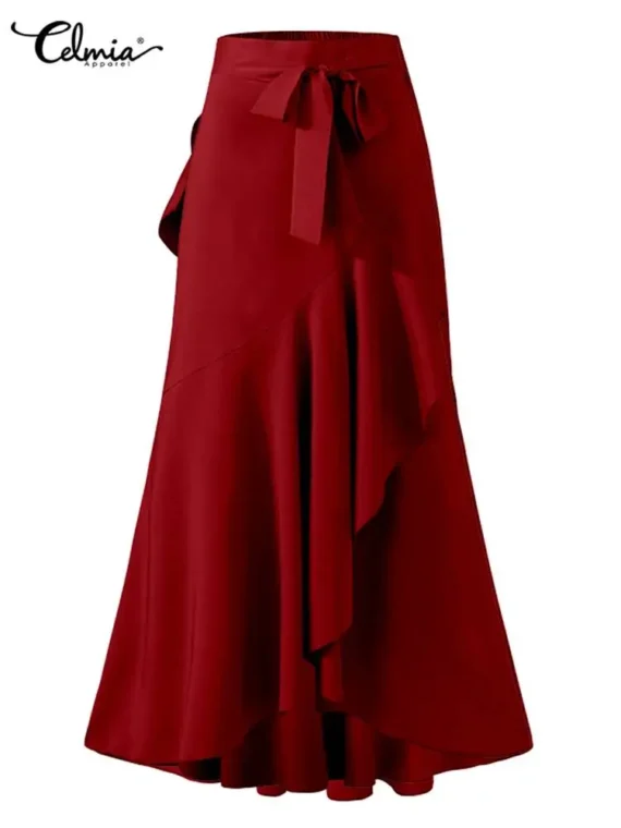 FlexElevate Fishtail High Waist Maxi Skirt