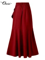 FlexElevate Fishtail High Waist Maxi Skirt
