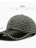 FlexElevate Khaki Houndstooth Baseball Cap