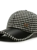 FlexElevate Black Houndstooth Baseball Cap