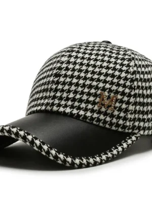 FlexElevate Black Houndstooth Baseball Cap