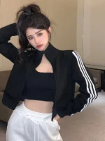 FlexElevate American Retro Short Cardigan