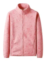 FlexElevate Printed Brushed Fleece Cardigan