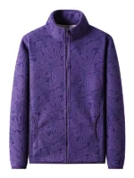 FlexElevate Printed Brushed Fleece Cardigan