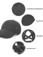 FlexElevate Breathable Mesh Sun Visor Baseball Cap