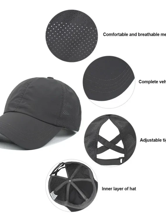 FlexElevate Breathable Mesh Sun Visor Baseball Cap