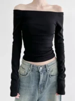 Flexelevate Elegant Long Sleeve Crop Top