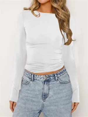 CHRONSTYLE-Women-Spring-Autumn-Long-Sleeve-T-Shirts-Tops-Solid-Slim-Fit-Pullovers-Causal-Tees-Shirts-1