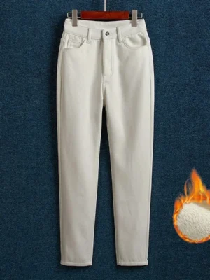 Classic-Plus-Velvet-High-Waist-Straight-Pants-Woman-Autumn-Winter-Warm-Ankle-length-Women-Pants-All-1