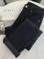 FlexElevate Classic Plus Velvet High Waist Straight Pants