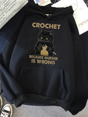 Crochet-Because-Murder-Is-Wrong-Women-Clothes-Hip-Hop-Pullovers-Hoody-New-Casual-Oversized-Clothing-Fleece-1