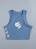 FlexElevate Wolf Head Sleeveless Yoga Paddle Top