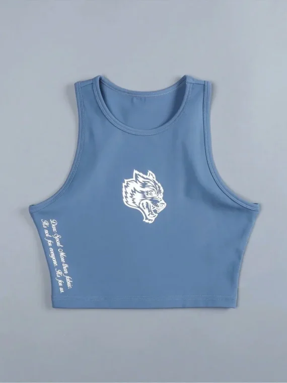 FlexElevate Wolf Head Sleeveless Yoga Paddle Top