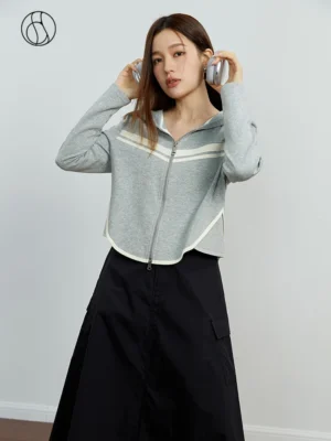 FlexElevate 2023 Autumn Slim Color Contrast Cardigan