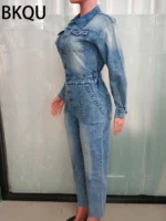 FlexElevate Denim Elegance Jumpsuit