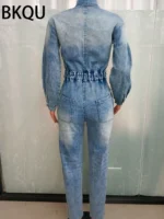 FlexElevate Denim Elegance Jumpsuit