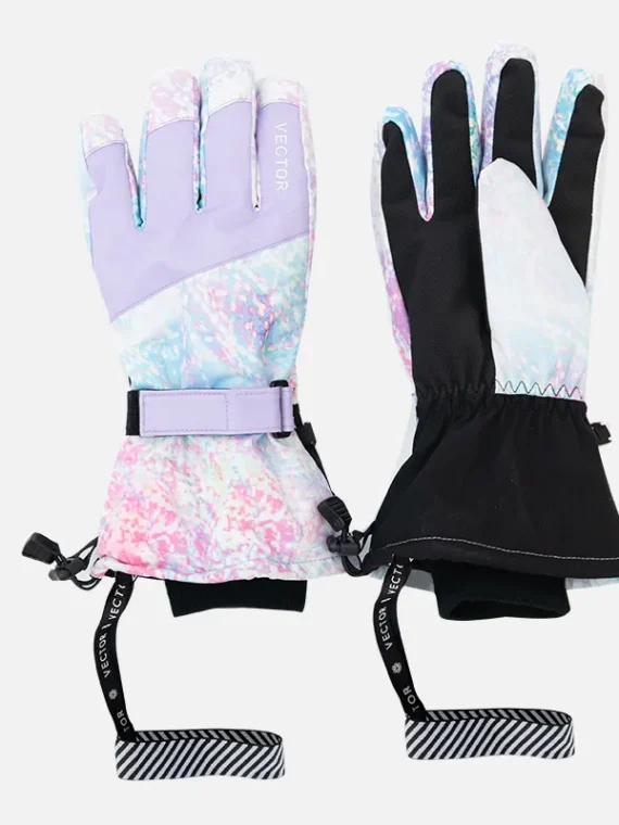 FlexElevate 2-IN-1 Mittens Purple Ski Gloves