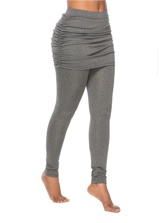 FlexElevate Fake Two-Piece Slim Leggings