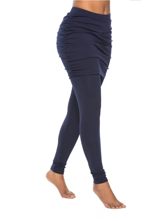 FlexElevate Fake Two-Piece Slim Leggings