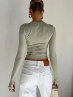 FlexElevate Long Sleeve Crew Neck Crop Top