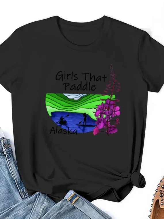 FlexElevate "Girls That Paddle - AK" Graphic T-Shirt