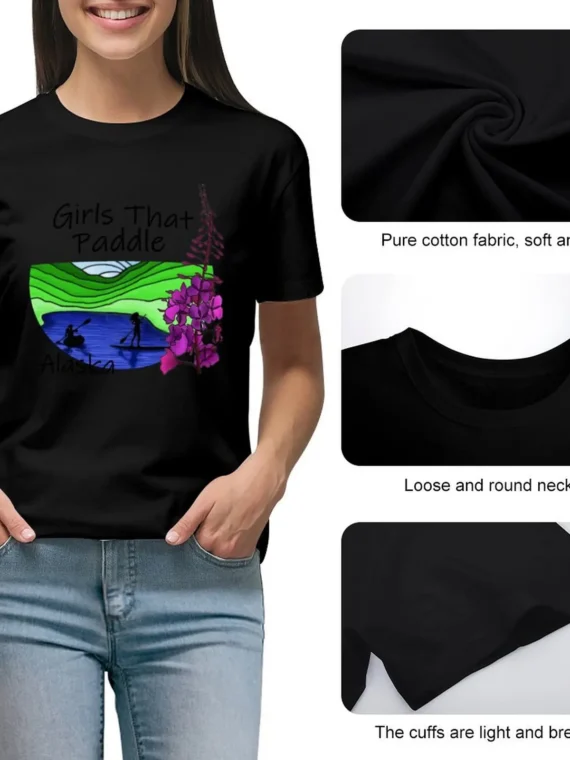 FlexElevate "Girls That Paddle - AK" Graphic T-Shirt