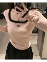 Flexelevate Butterfly Embroidered Y2K T-Shirts