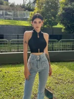 Flexelevate Y2K Off Shoulder Crop Top