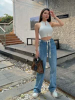 Flexelevate Y2K Off Shoulder Crop Top