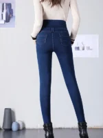 FlexElevate High Waist Thicken Warm Pencil Jeans