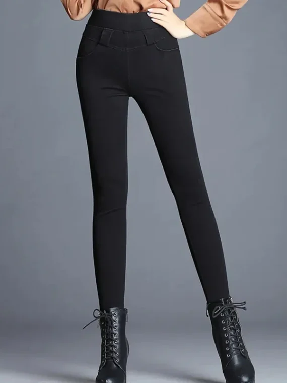 FlexElevate High Waist Thicken Warm Pencil Jeans