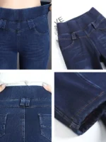 FlexElevate High Waist Thicken Warm Pencil Jeans