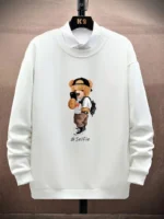 FlexElevate Kawaii Bear Print Sweatshirt