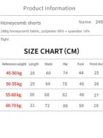 Flexelevate Honeycomb Summer Sports Yoga Shorts