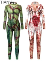 FlexElevate Halloween Blood Scar Cosplay Jumpsuit