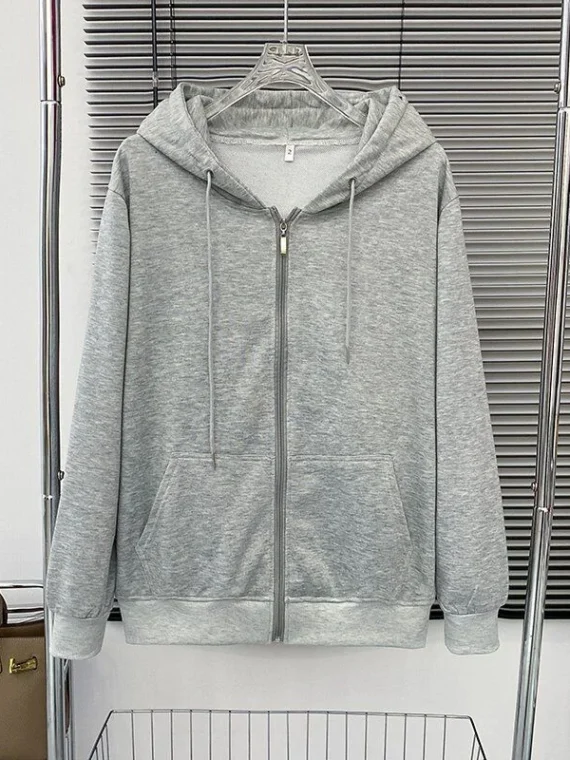 FlexElevate Hooded Zipper Cardigan