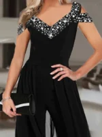 FlexElevate Elegant Fashion Print Jumpsuit