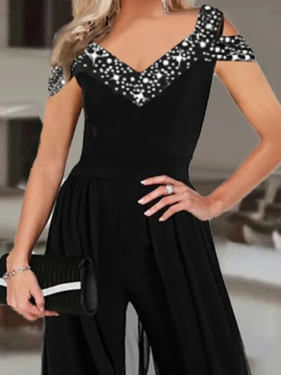 FlexElevate Elegant Fashion Print Jumpsuit