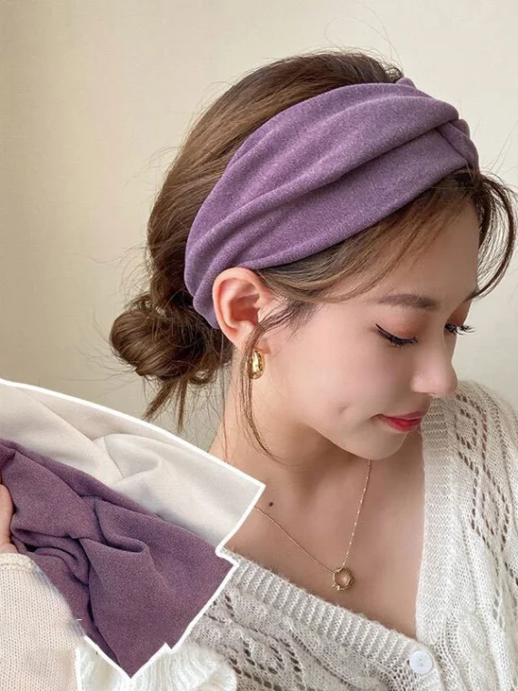 FlexElevate Korean Style Wide Cross Headband
