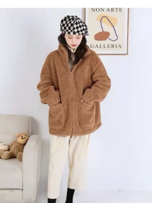 Lambswool-Women-s-Shake-Velvet-Fleece-Sweatshirt-Tide-Casual-Sports-Tops-Warm-Padded-Zipper-Cardigan-Soft-1