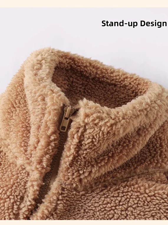 FlexElevate Lambswool Women's Shake Velvet Fleece Cardigan