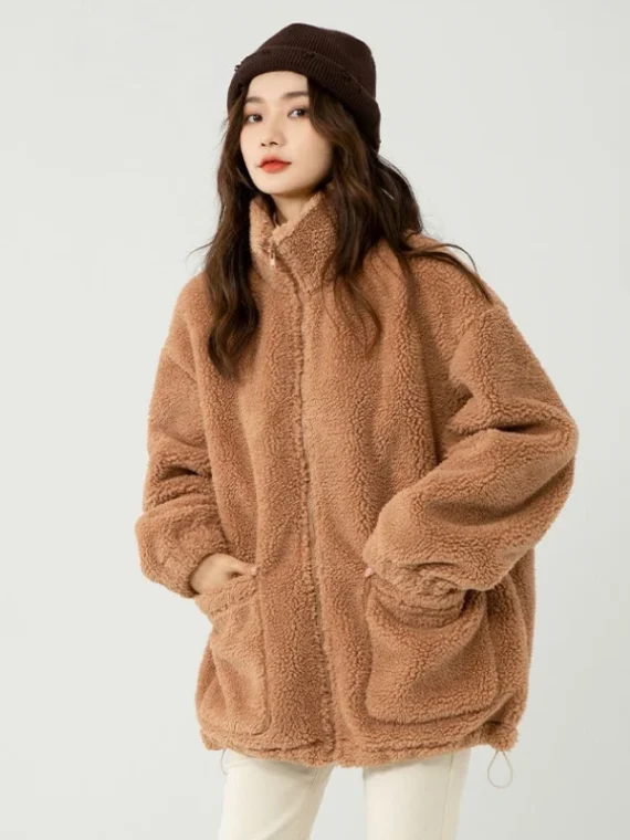 FlexElevate Lambswool Women's Shake Velvet Fleece Cardigan