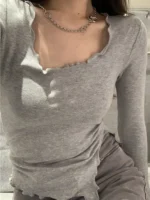 Flexelevate Women's Irregular Hem Long Sleeve Top