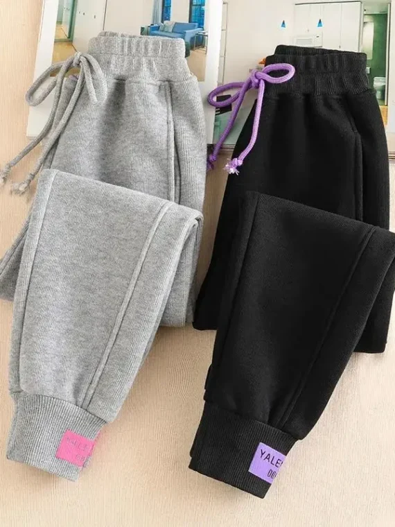 FlexElevate Autumn/Winter Black Streetwear Joggers